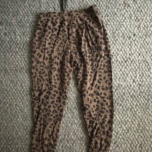 Stance Kids Leopard Print Joggers - Brown
